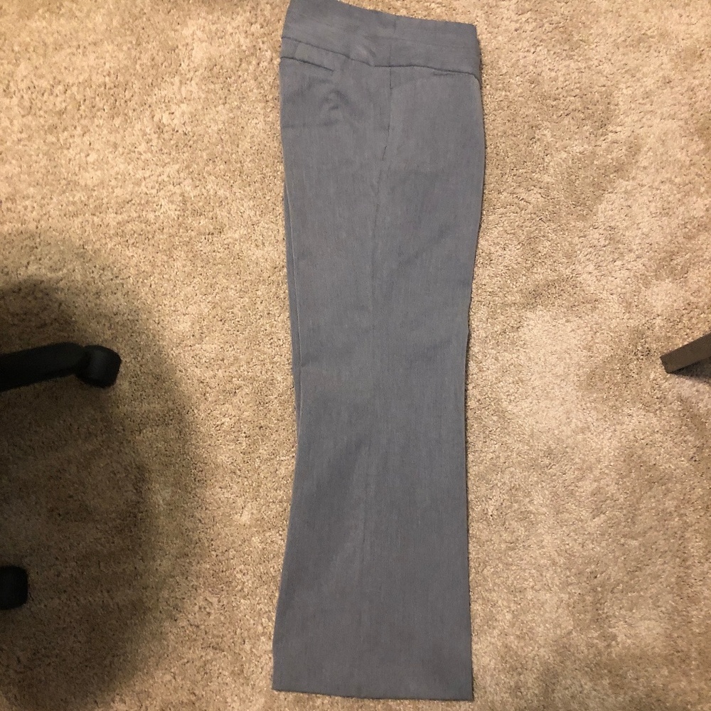 Express Size 8S Gray Low Rise Editor Style Slacks